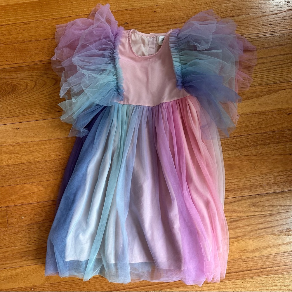 Lola + The Boys Pink and Pastel Tulle Dress